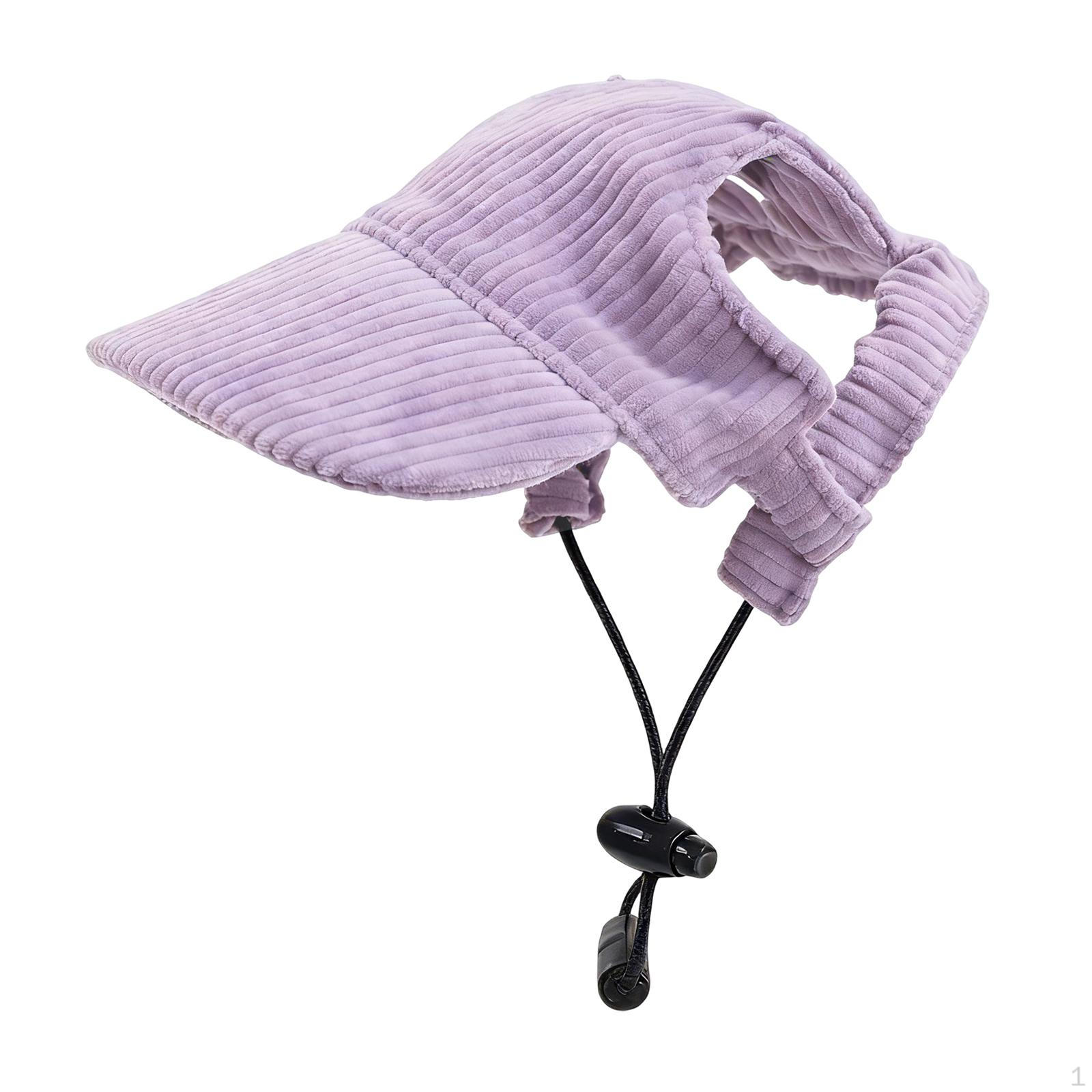 

Breathable And Comfortable Dog Baseball Cap with Ear Holes Adjustable Visor, Ideal for The Beach XS фиолетовый