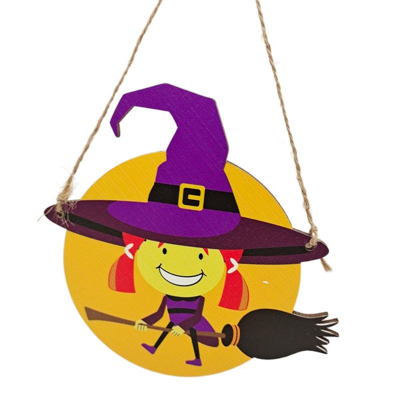 Dekoracja na Halloween Party Dynia Duch Nietoperz Wiszące Zawieszki na Drzwi 2024 Happy Halloween Święto Ducha Dekoracje Sceny Imprezowej