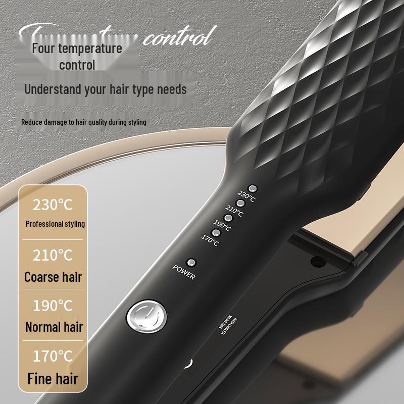 

Многофункциональная парикмахерская плойка и выпрямитель - Двойное использование для сухих/влажных волос, без повреждений, идеально подходит для салона, дома, общежития. Purple