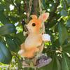 Garden Decoration Hanging Pendant Outdoor Courtyard Mini Animals Figurine Cute Rabbit Swinging