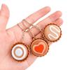 Cartoon 3D Printed Clicker Toys Shells Simulated Dessert Keychain Stress Relief Toys  Fidget Toys