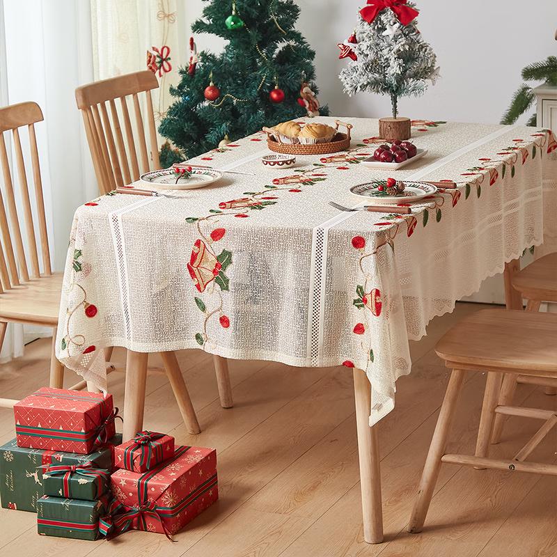 American Christmas Lace Tablecloth