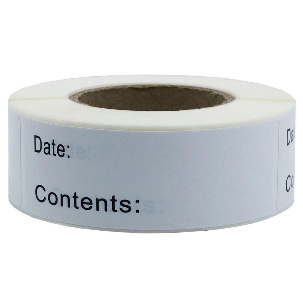 125 st/rulle Matförvaringsetiketter Frysskåp Kylskåp Frysetiketter Självhäftande Etikett