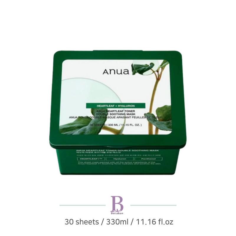 

Тонер Anua Heartleaf Двойная успокаивающая маска (30 листов) 30 Sheets