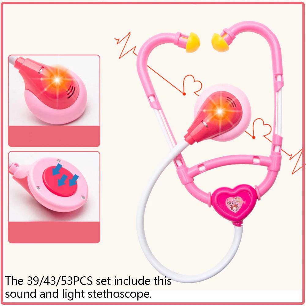 Arztspielzeug für Kinder 53/31 Teile Arzt-Rollenspiel-Set Kinder Medizinische Zahnarztwerkzeuge Stethoskop Lernspielzeug Junge Mädchen Geschenk