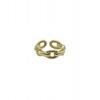 Fashion Ladies Finger Ring Chain Shape Accessory Everyday Wear Adjustable Gift