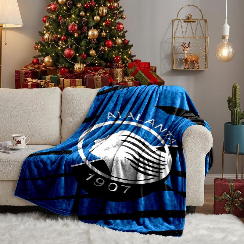 Football Atalanta Blanket Lightweight Ideal Bedding Blanket Perfect for Travel, Camping, Living Rooms, Offices, Sofas, Fan Christmas gift
