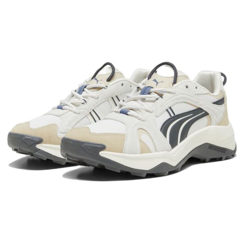 Puma Explore Suede Fabric Synthetic Leather Versatile Comfortable Minimalist Low-Top Casual Shoes Unisex Sneaker White Gray 393040-01