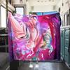 1PC Majin Buu  Print Flannel Blanket, High quality All Seasons, Home Decor, Warmth and Comfort, Perfect for Christmas Gifts