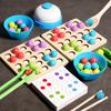 Wooden For Toy Kids Bead Pairing Puzzle To Promote Development Concentration