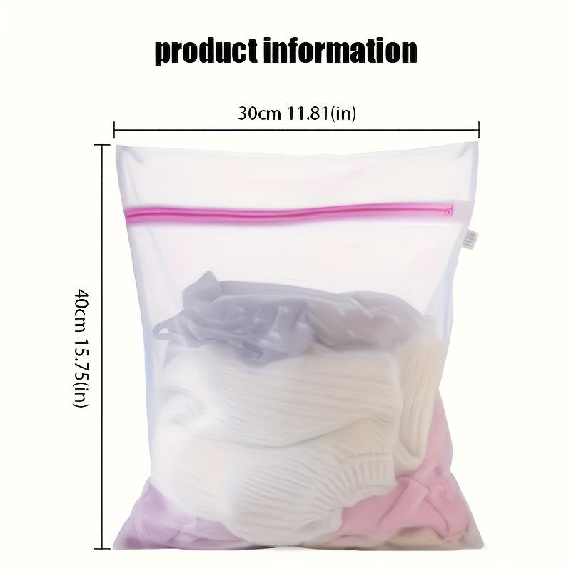 Laundry Bag Set, Thick Mesh Storage Bag, Protective Washing Bag, Polyester Mesh Zipper Bag, Suitable for Various Clothes, Travel Storage Bag