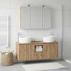 Bathroom Cabinet Set 4 pcs Artisan Oak Wood Based Material