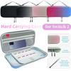 EVA Hard Carrying Case for Switch 2 Carrying Bag Anti-scratch Zipper Handbag with Mesh Pockets & Game Card Holder Organizer Bag