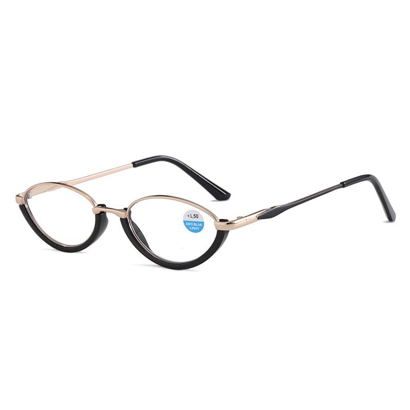 New Style Metal Frame Reading Glasses for Women Unisex Optical Spectacle Eyeglasses Men Classic Plus Diopter Eyewear 0+1.0+4.0
