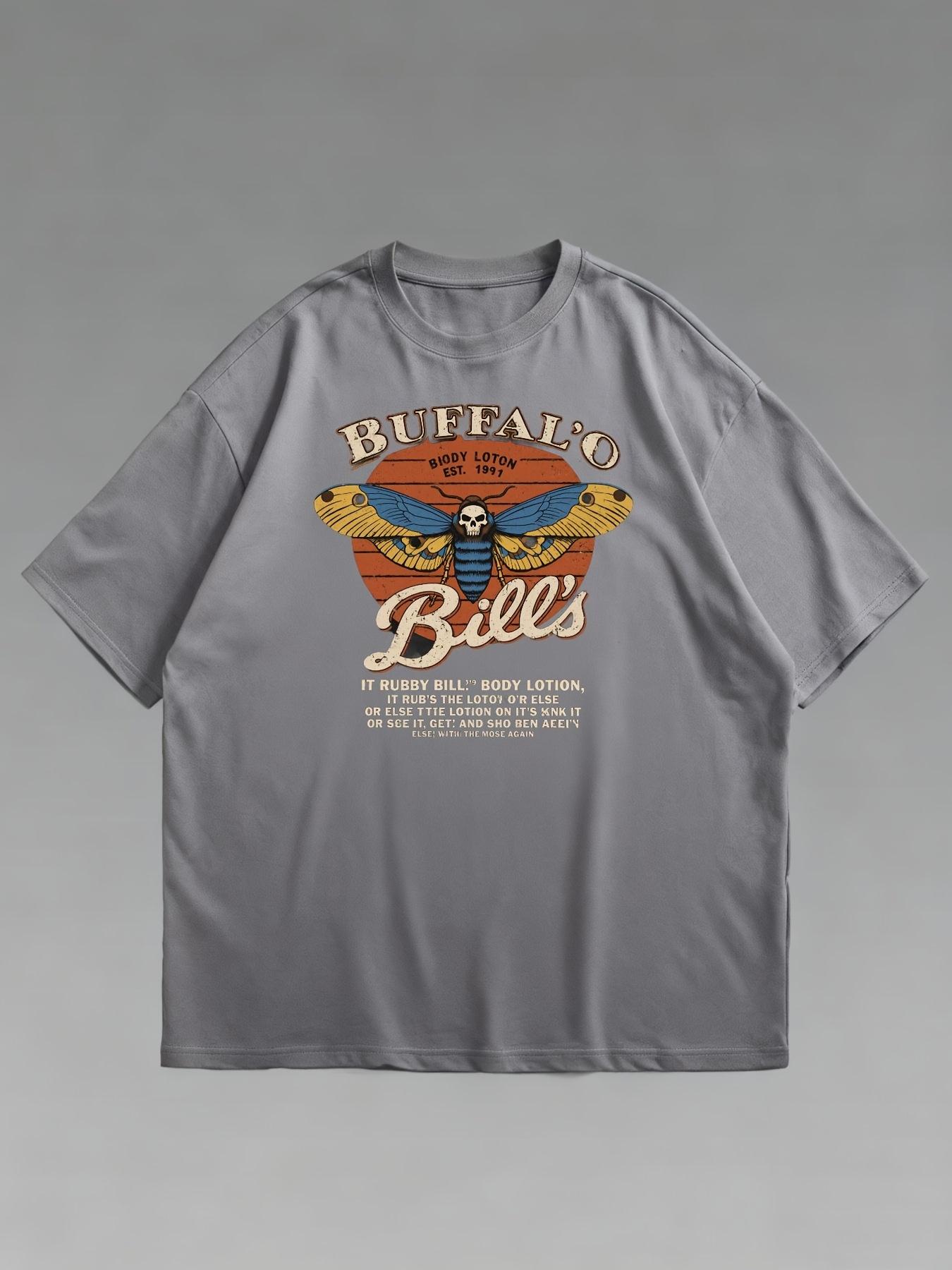 Buffalo Bills Body Lotion Vintage Horror Movie TShirt 100 Cotton ONeck Short Sleeve Summer Casual Mens Tshirt Streetwear S