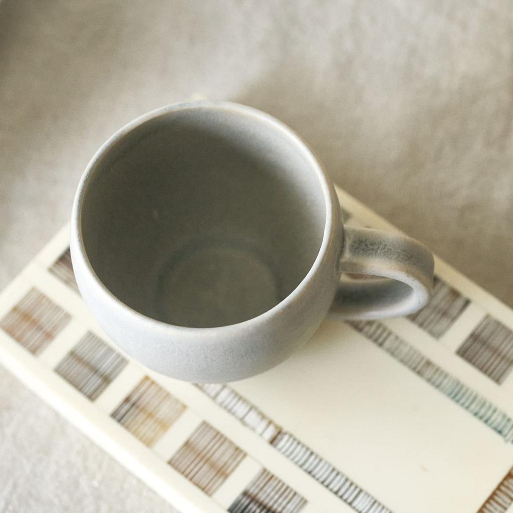 Aito Paar Mikrowelle und Geschirrspüler Mino Hergestellt in 113507 "Glasscherben" Tassen, Set, ca.. 320ml, Grau/Rosa, Sicher, Geschirr, Japan,