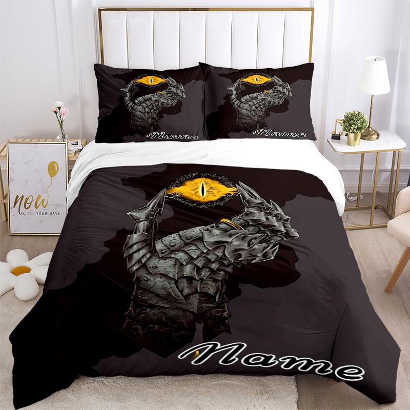 Custom Textile Epic Fantasy Bedding 3 Piece Set HD Print Duvet Cover Pillowcases for Teens Adult Bedroom Decoration
