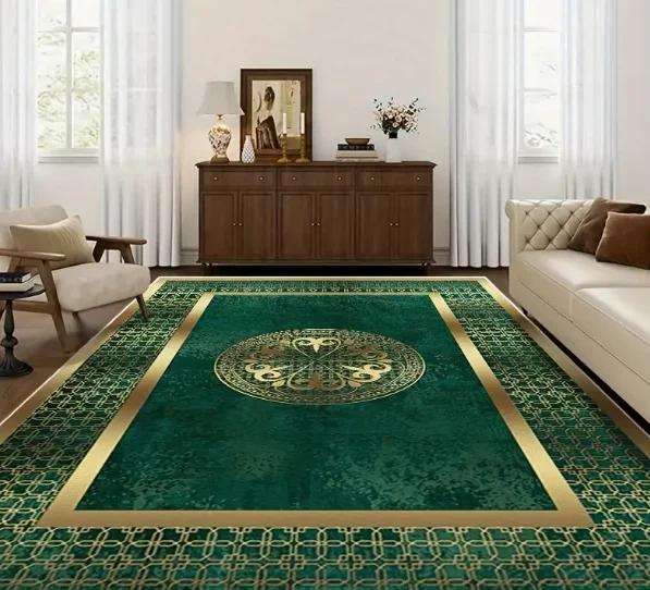 Luxuriöse Chenille-Matte Böhmische Blumen Persische Matte für Wohnzimmer Schlafzimmer Boho Bodenmatten Luxuriöse Chenille-Matte Blumen Persische Matte