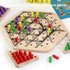 Wooden Geometric Chain Triangular Board Game For Brain Training And Family Interaction