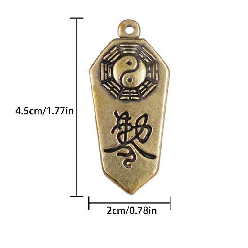 1Pcs Taoist Buddhist Masters Use Tai Chi Eight Trigrams To Bless Peace Amulets Pendants Feng Shui Spirit Brand Amulets