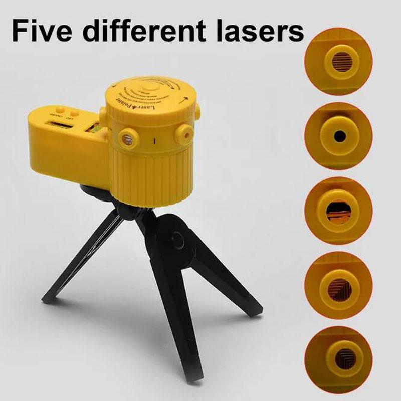 Linienlaser Drehbarer Laser Wasserwaage Präzision Mit Stativ Multifunktionale Nivellierwaage Mit LED-Hintergrundbeleuchtung Für Ingenieurmessung