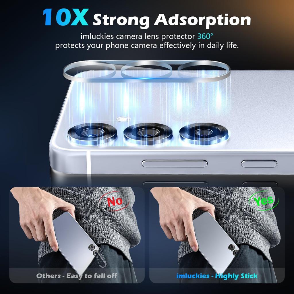 For Samsung Galaxy S25 One-Piece Phone Lens Film Clear Tempered Glass Lens Protector