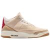 Air Jordan 3 Retro Neujahr der Ratte Herren Sneaker Tan Denim Sail-Gym-Red IR0910-400