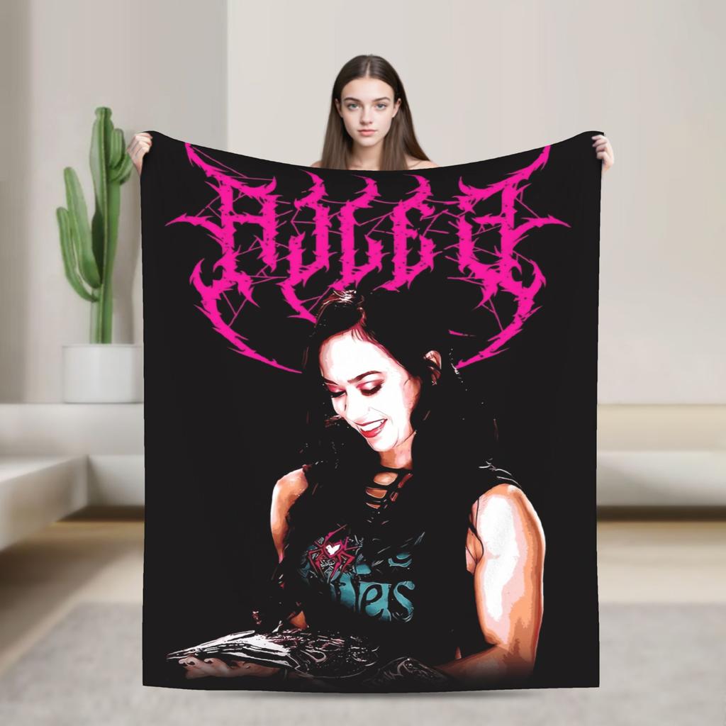 Super Warme Decke Camping AJ Lee Wrestling Divas Überwurfdecke Flanell Tagesdecke Für Draußen Neuheit Sofa Bettbezug