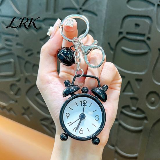 Alarm Clock Key Ring Keychain Pendant with Built-In Micro Clock, Holder for Commuters Students And Travelers, Sturdy Iron Design Portable Timekeeping