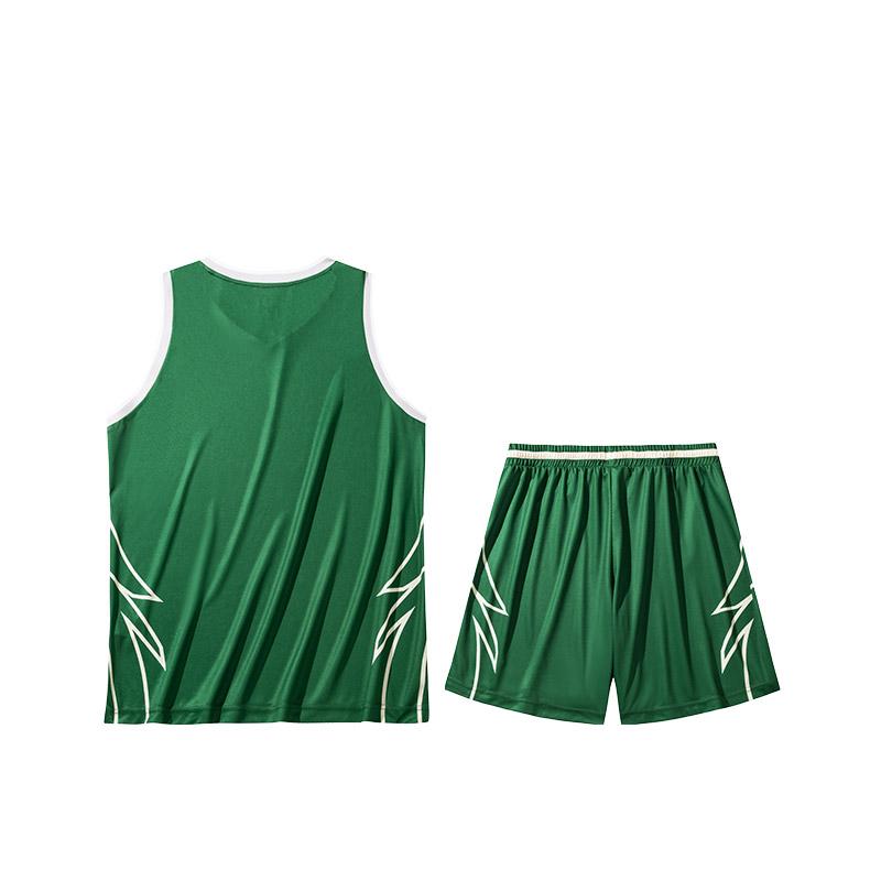 Anta CUBAL League Equipment Breathable Sleeveless V-Neck Tank Top Mid-Waist Elastic Quick-Dry Shorts Basketball Set Men basketball set 152431212-2