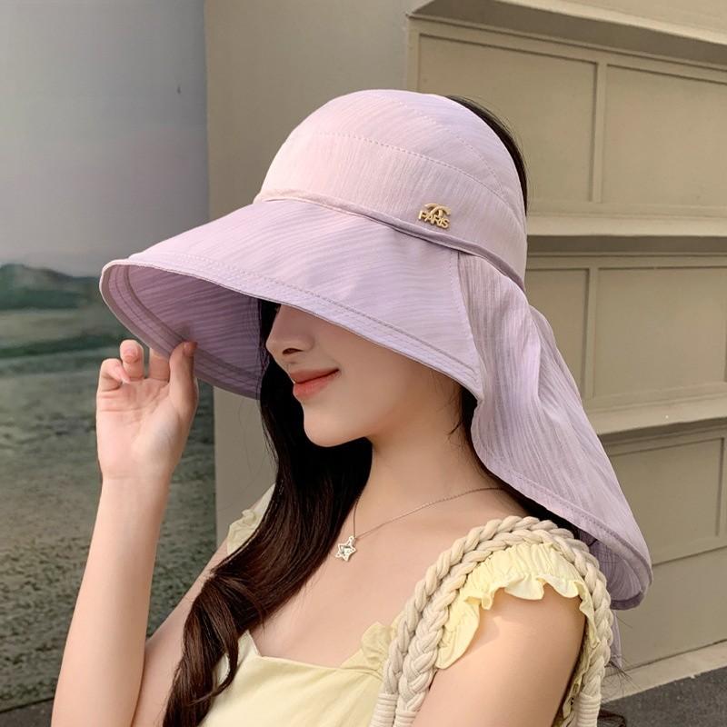 Outdoor Sun Protection Hat With Wide Brim For Women Summer Uv Blocking Stylish Fashion