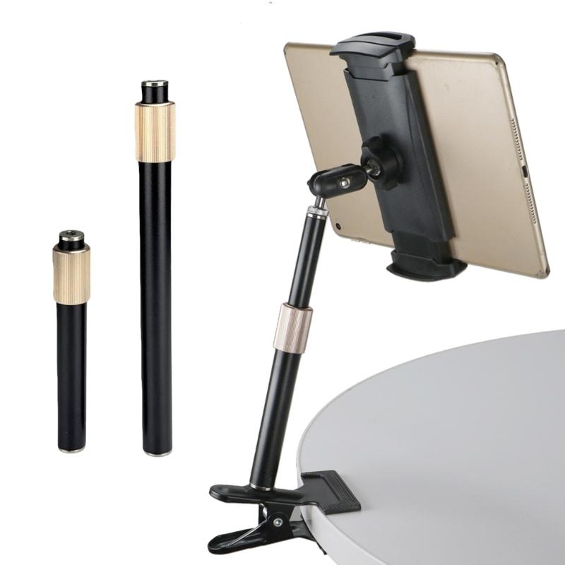 Supporto per Telefono per Tablet da 5-13 Pollici Supporto Pali Retrattili con Testa a Sfera Rotante a 360° Supporto per Ufficio Studio Intrattenimento