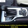 Dekorativní kryt rámu panelu řadicí páky pro Mazda 3 AXELA Hatchback Sedan 2014 - 2016 Příslušenství Interiér