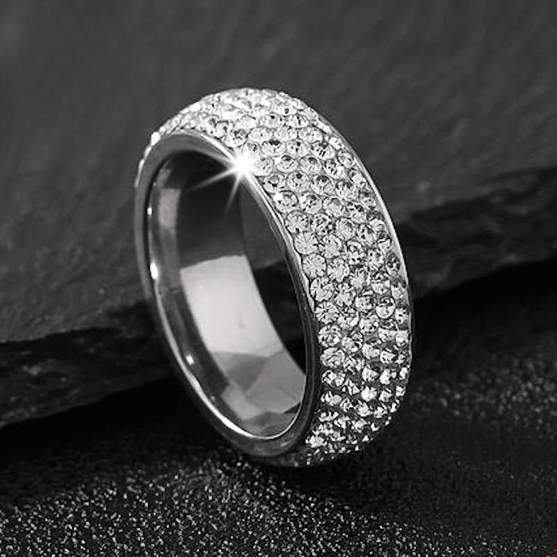 A 925 Sterling Silver Hip-hop Men s Ring Studded with Synthetic Zircon Stars Is A Perfect Gift for Men 7