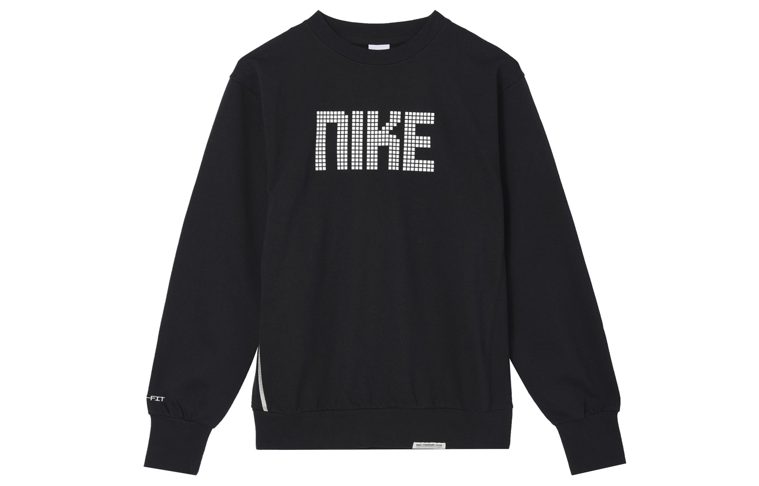 Nike Sweatshirts Men s Black Crew Neck Moderate Other FD9744-010 M