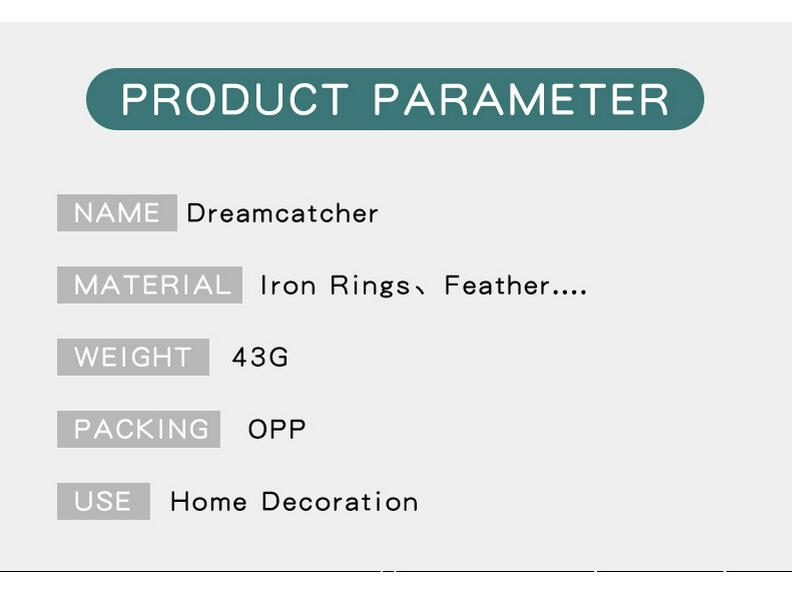 Nordic Pure White Knife Dream Catcher Wall Hanging Decor Ornament