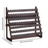 Wooden Earring Display Stand, Jewelry Organizer, Home Desktop Holder, MultiFunctional Brown