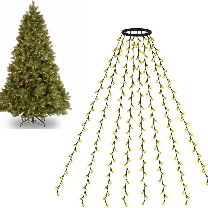 Luci Decorative per la Punta dell'Albero di Natale USB Bianco Caldo OEING con Telecomando