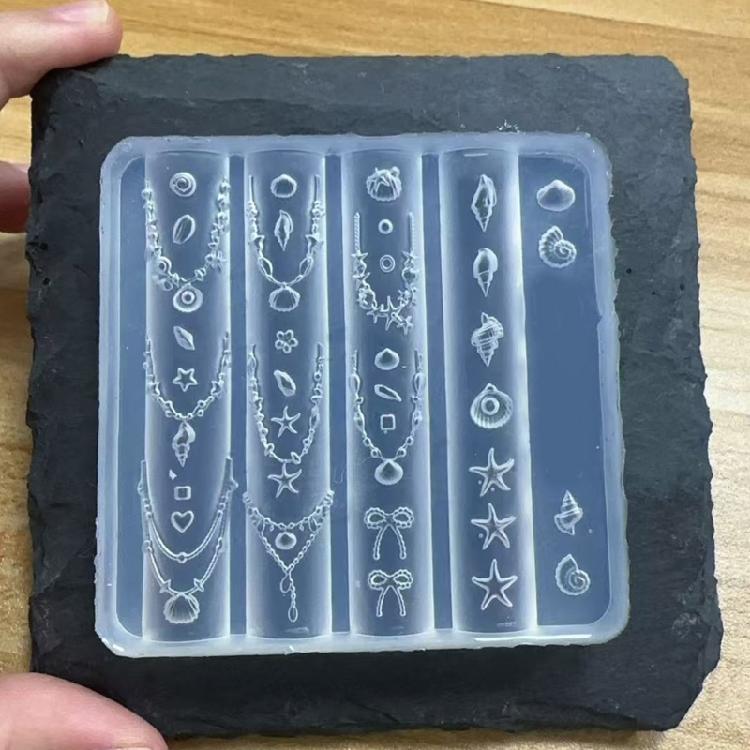 Professional Nail Art Molds Shell Themed 3D Small Accessories Mold Nail Decorative Mold for Salon Manicure Decoration