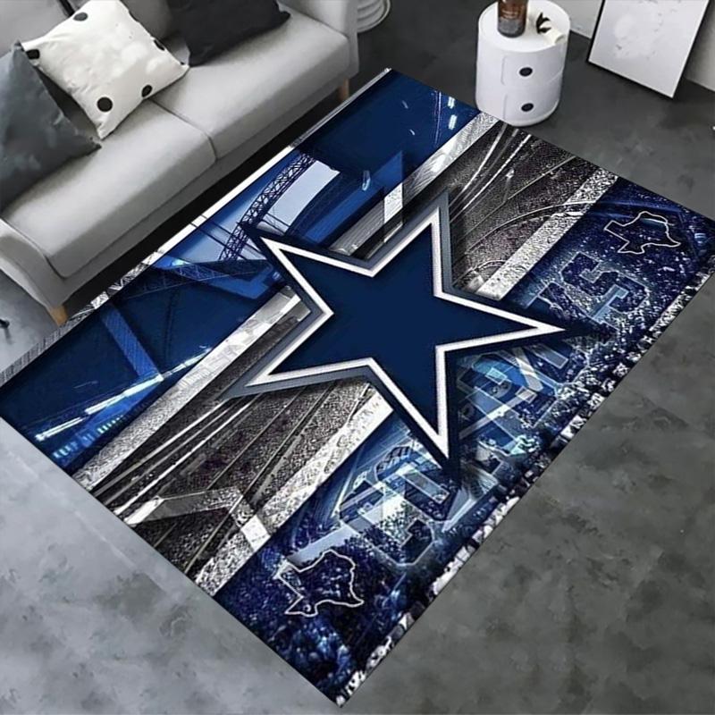 Dallas Cowboys Carpet Rug for Living Room Bedroom Home Sofa Decoration,Kids Play Non-slip Floor Mat