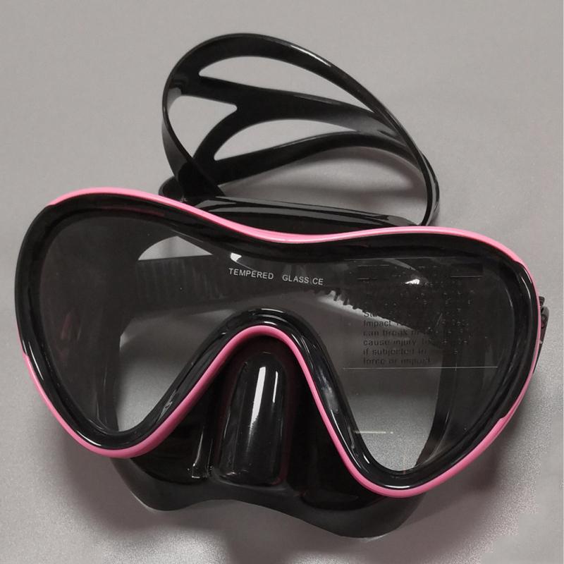 Silicone Swimming Goggles Anti-fog Scratch-resistant Adjustable One-piece Snorkeling Diving Glasses