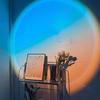 Sunset Sunset Light Slanting Sun Beach Dawn Light Seaside Blue Gradient Living Room Shooting Projection Atmosphere Table Lamp