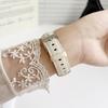 Curea compatibilă din piele pentru Apple Watch S10 - Model litchi, iWatch 9876, SE, Ultra