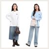 MJ STYLE Women's Cotton Long-Sleeve Cat Print T-Shirt