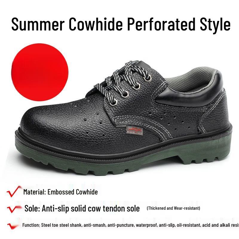 Yudu Men s Anti-Smash Puncture-Resistant Work Boots