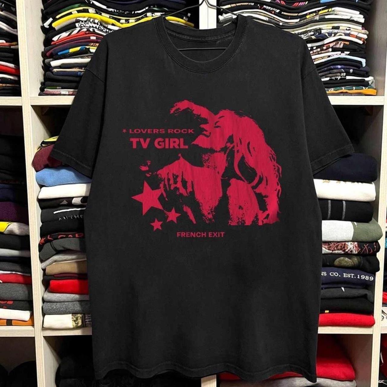 Pink lover rock tv girl reprinted tshirt , vintage music tshirt Unisex T-Shirt XXXL