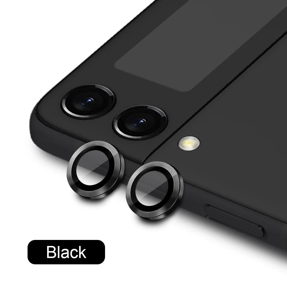 1Set High-end Metal Ring HD Camera Lens Film For Samsung Galaxy Z Flip 7 6 5 4 3 Anti-scratch Tempered Glass Lens Protect Cover