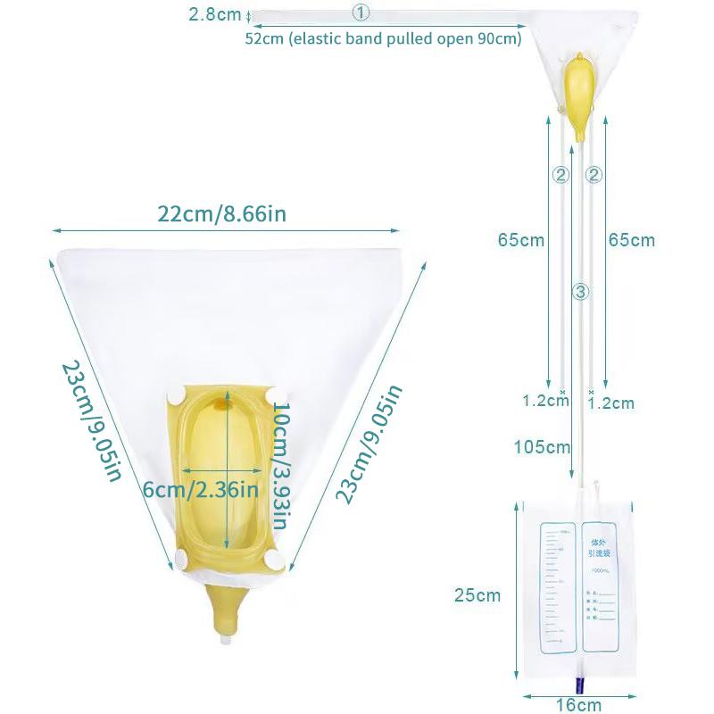 Urinal Collector Urine Bag Comfortable Urination Catheter Device Reusable Urinary Incontinence For Men Women Elderly