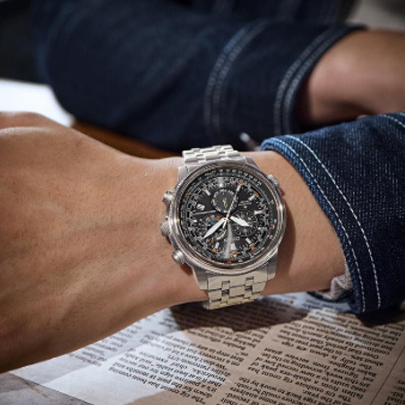 Citizen PROMASTER 200m Wasserdicht Lichtbetriebenes Quarzwerk Edelstahlarmband Uhr Unisex CB5861-59E