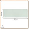 ACTIGET Tapis de yoga, exercice de fitness, antidérapant, 183x61 cm, matelas pilates, menthe/gris